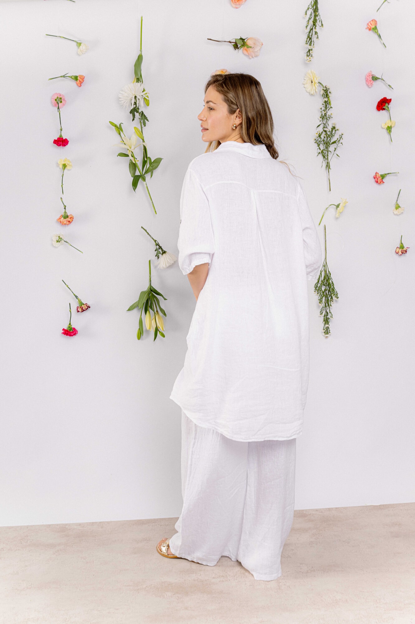 Vestido Lino Blanco