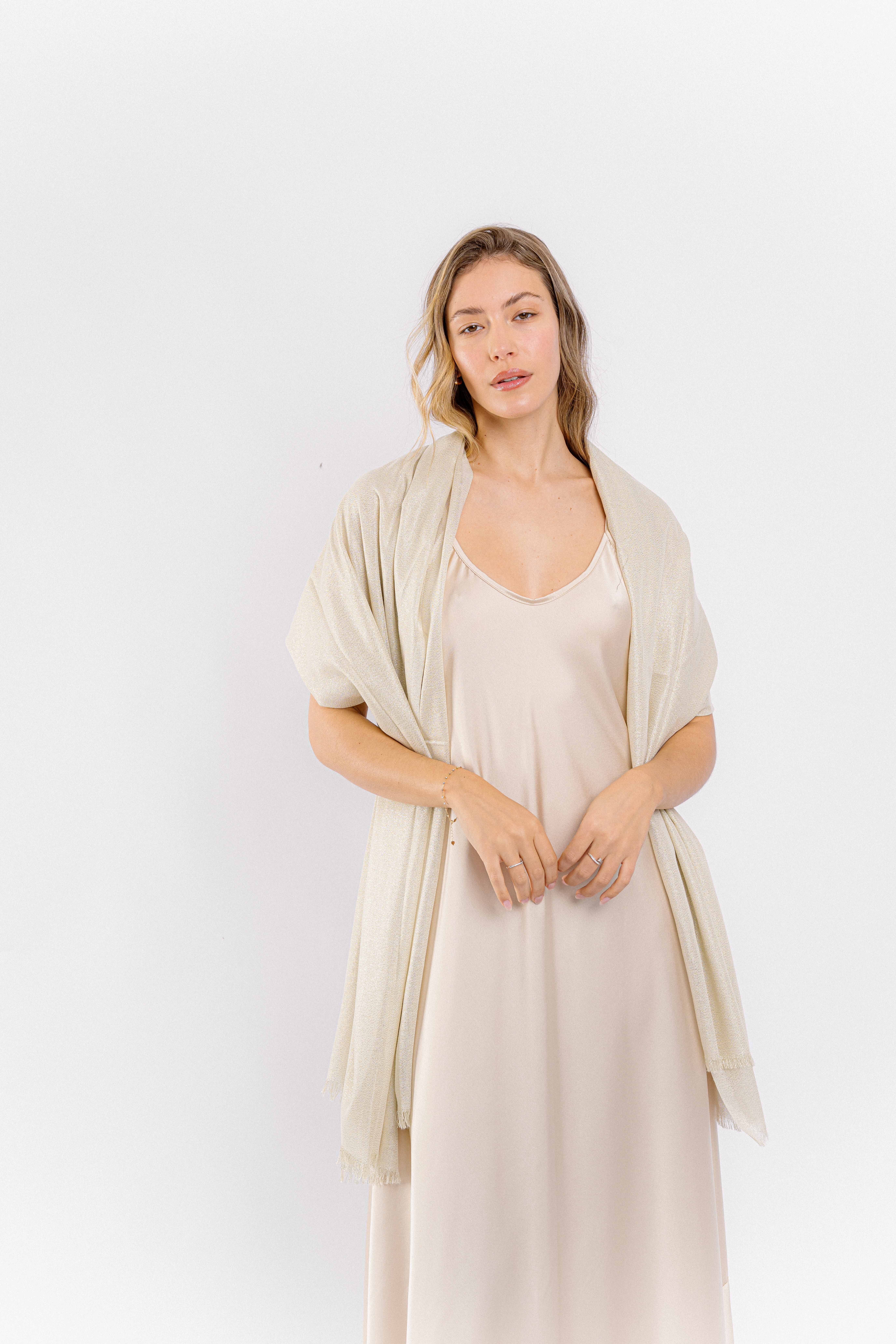 Pañuelo lurex Oro