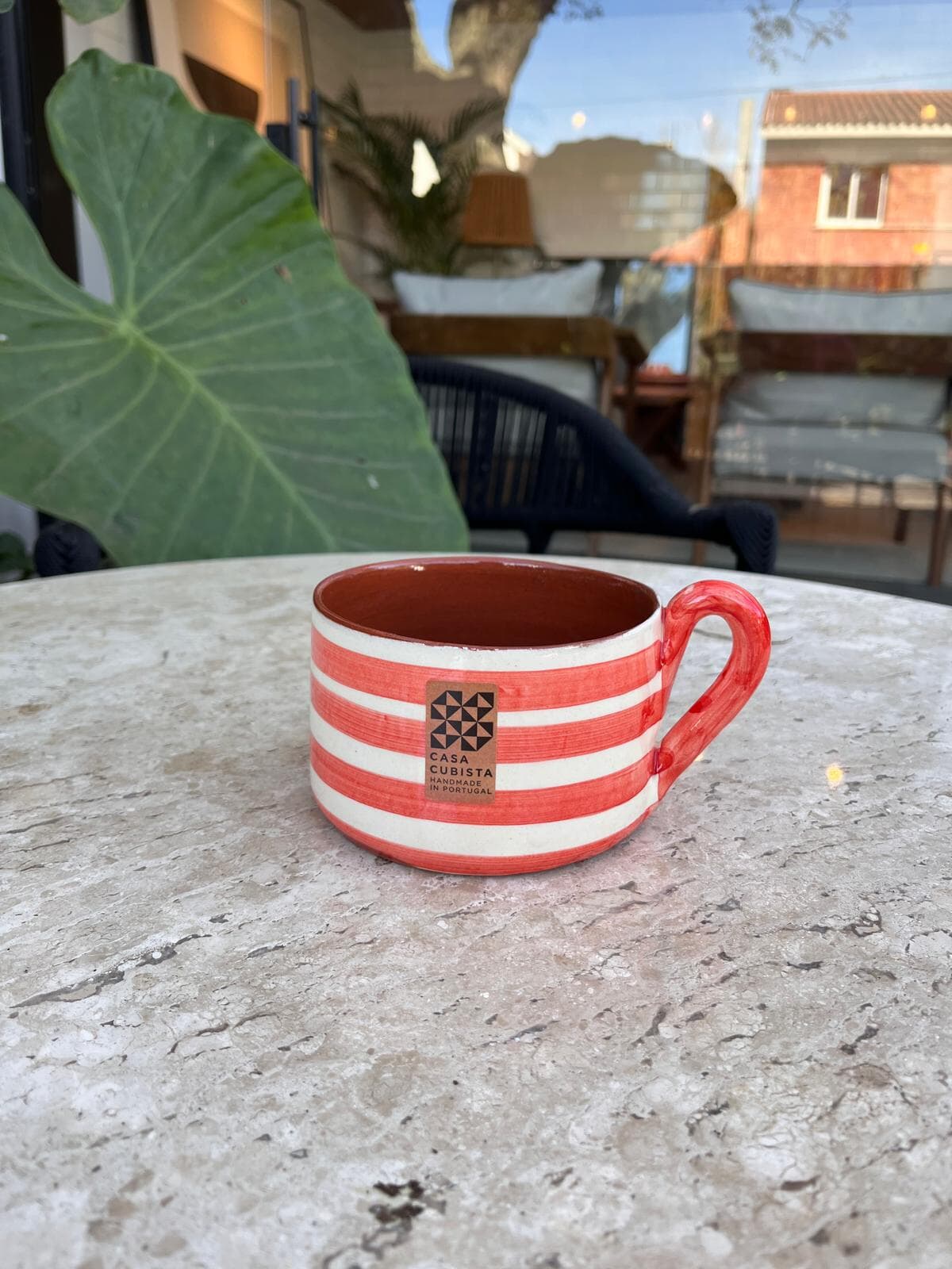 Flat Mug Horizontal Red