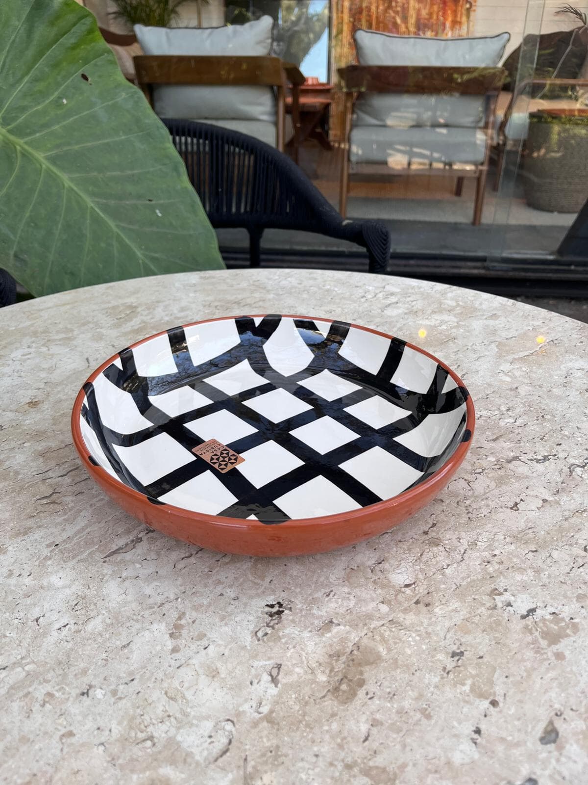 Large Bowl Grid Black - Imagen principal
