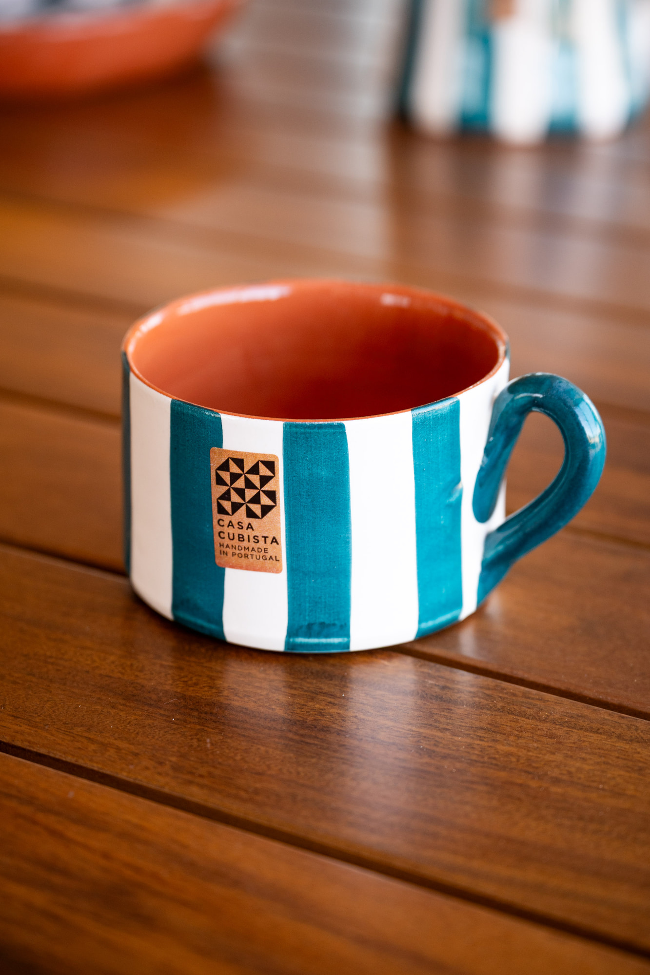 Flat Mug Vertical Teal