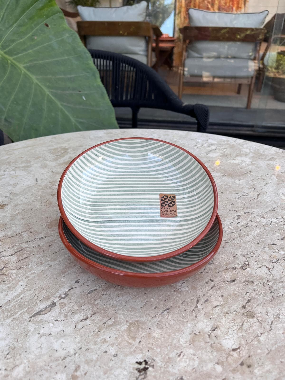 Regular Bowl Stripe Sage - Imagen principal