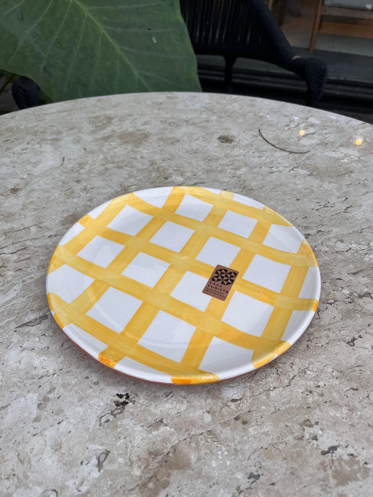 Small Plate Grid Yellow - Imagen principal