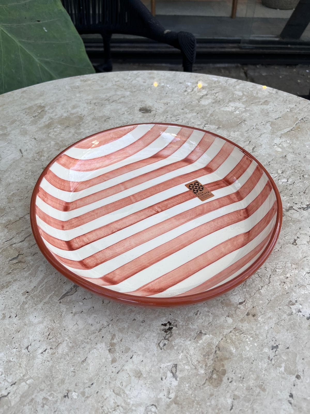 Large Bowl Bold Stripe Terracota - Imagen principal