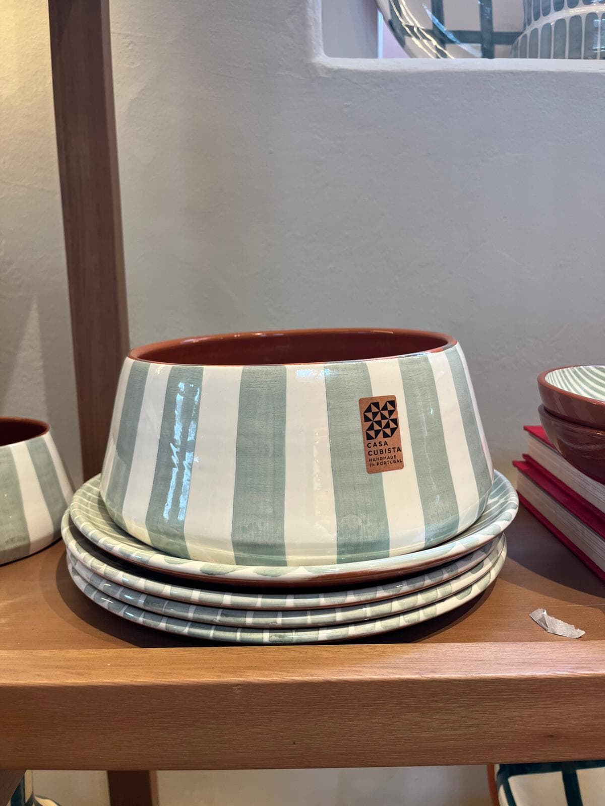 Ensaladera Bold Stripe Sage - Imagen principal
