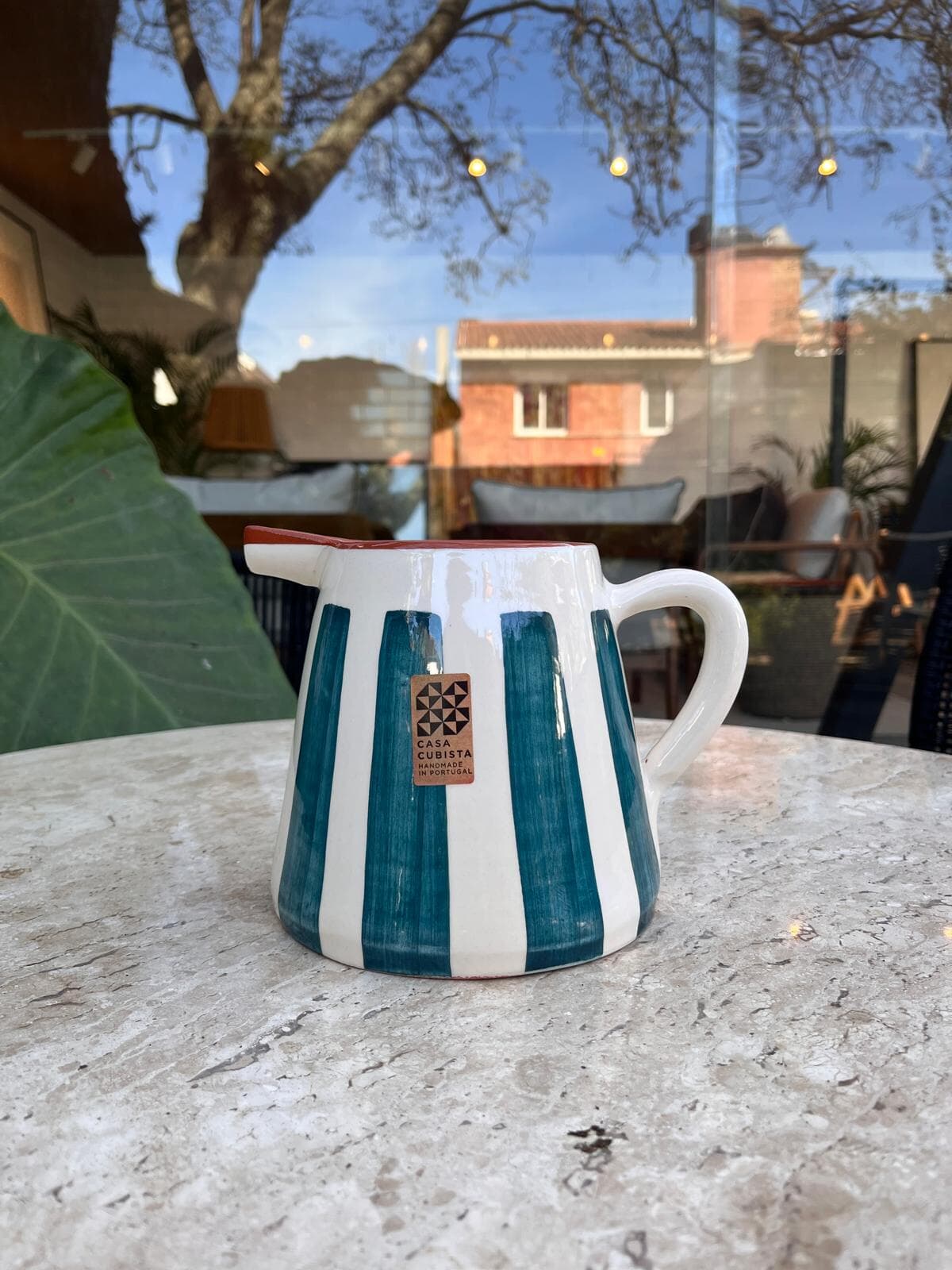 Jarra Pico 1L Bold Stripe Teal - Imagen principal