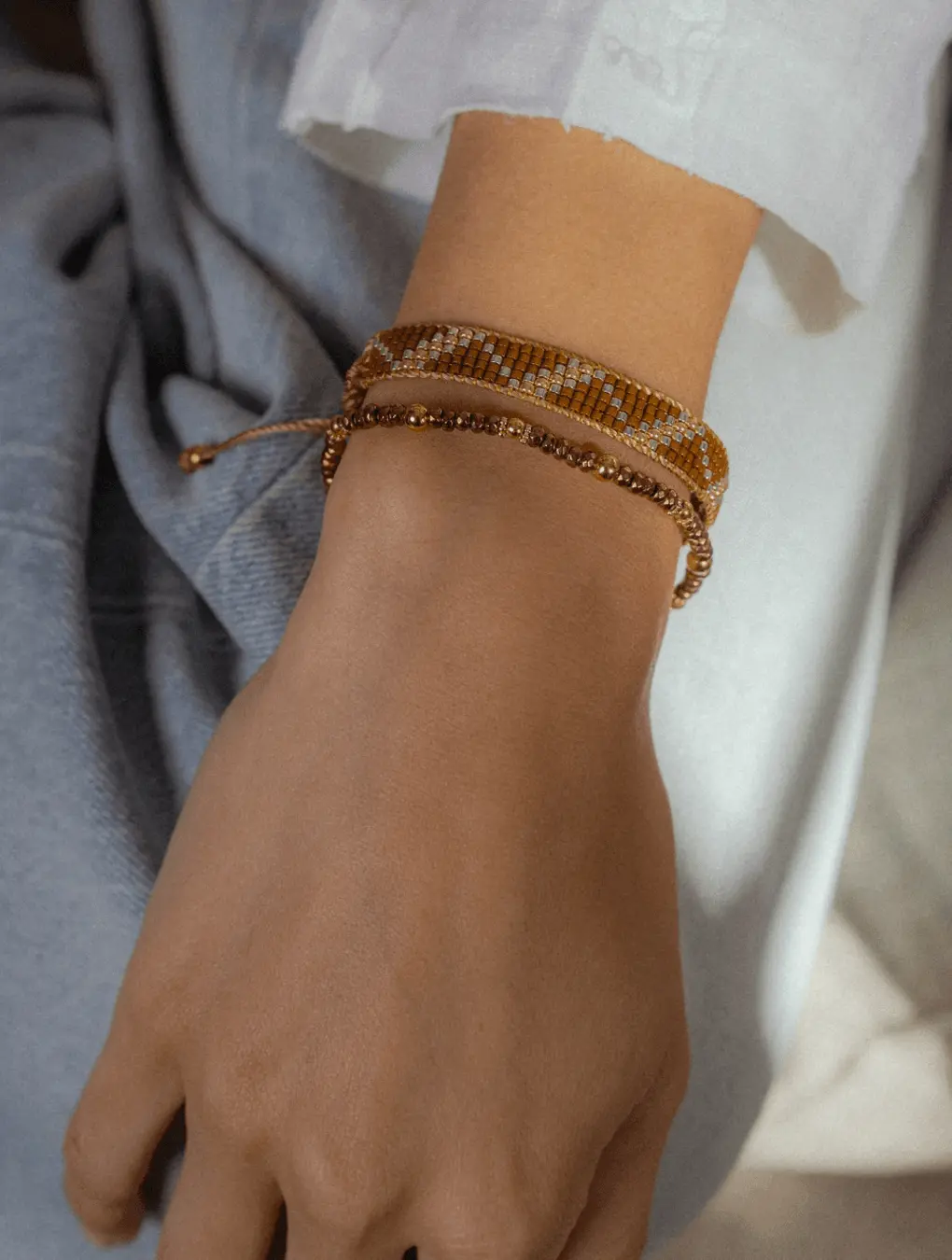 Pulsera HAWAI en acero y hematita
