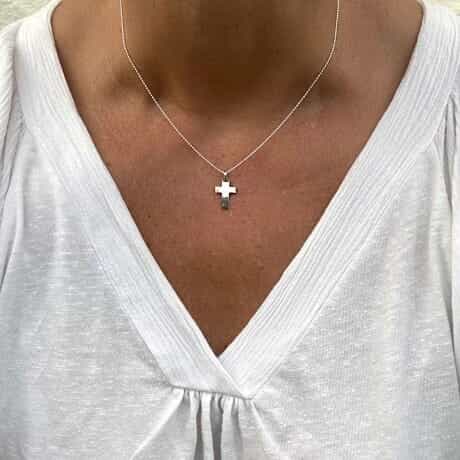 Collar Croix en Plata 925