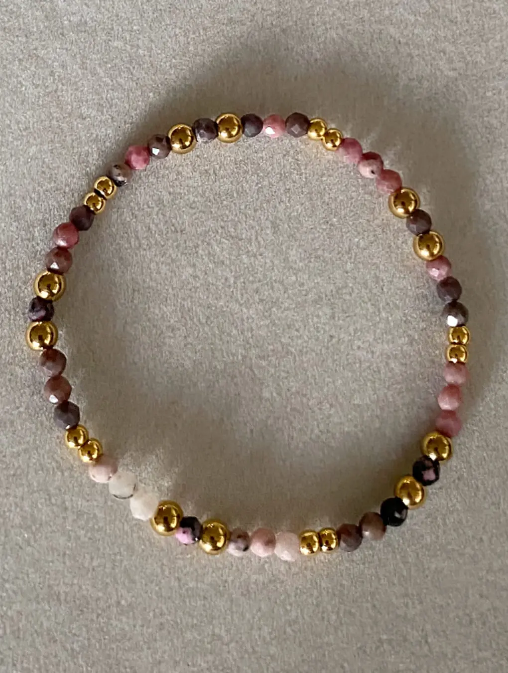 Pulsera LUCERO en acero y piedras naturales
