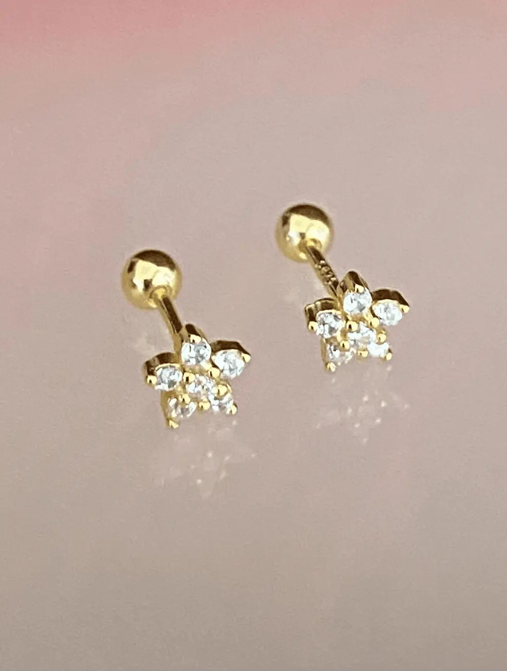 Caravana miniatura JAZMIN en Plata 925 con baño de oro