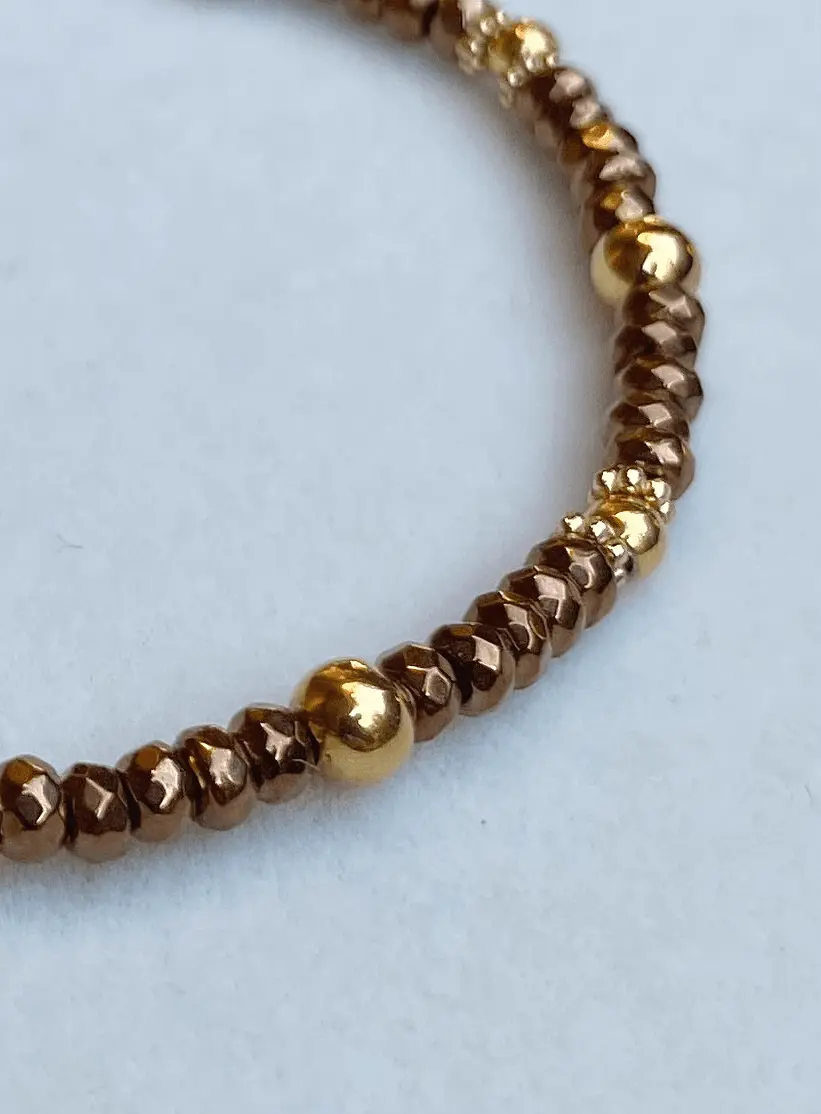 Pulsera HAWAI en acero y hematita