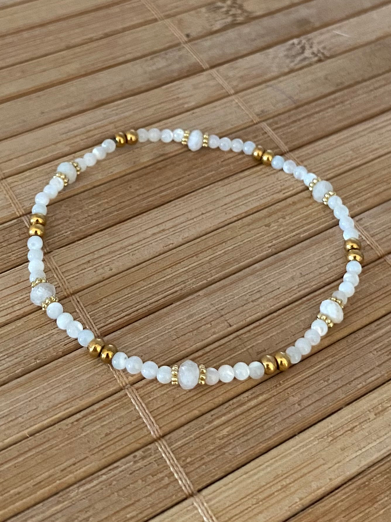 Pulsera CARTAGENA en acero y piedras naturales