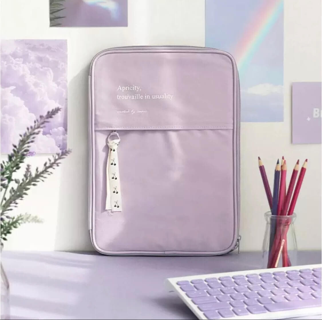 FUNDA LILA iPad/MacBook