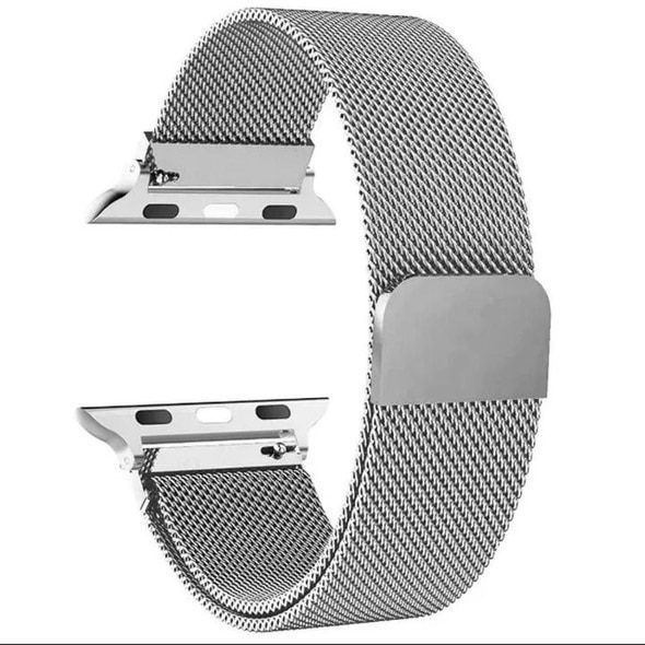 Malla smartwatch metalica silver
