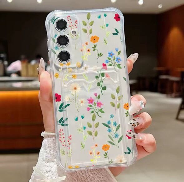 CASE FLORES TARJETERO SAMSUNG