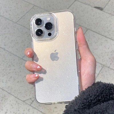 CASE GLITTER TRANSPARENTE