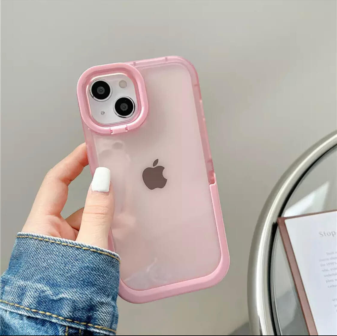 CASE PINK CON SOPORTE