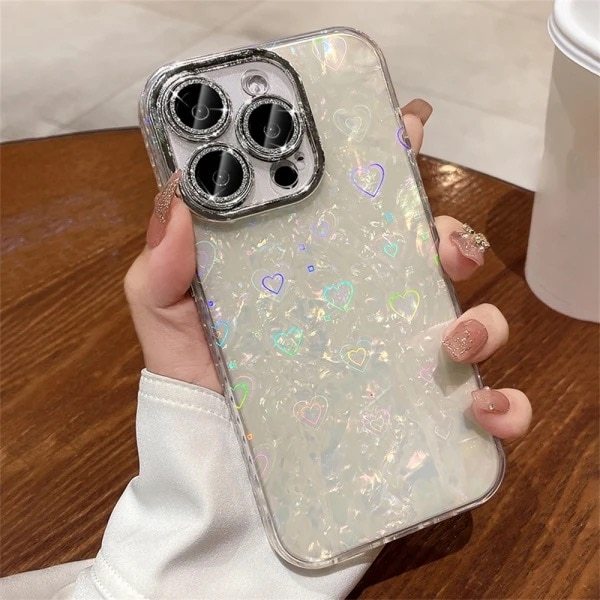 CASE CORAZONES HOLOGRÁFICOS