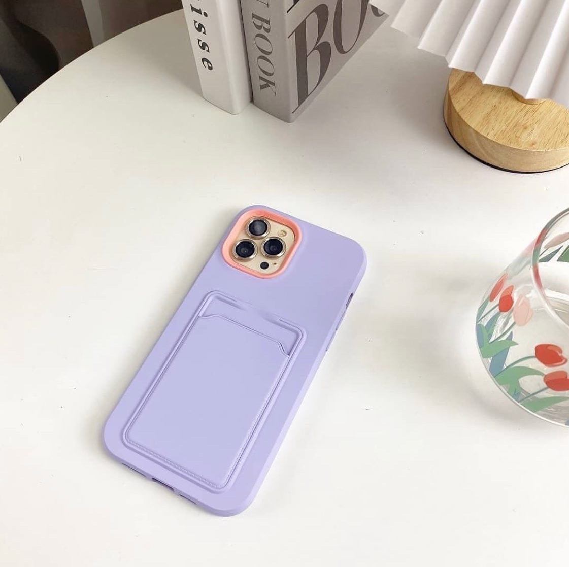 CASE TARJETERO LILA