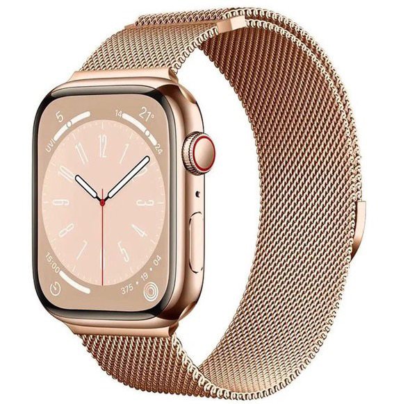 Malla Smartwatch metalica rose gold