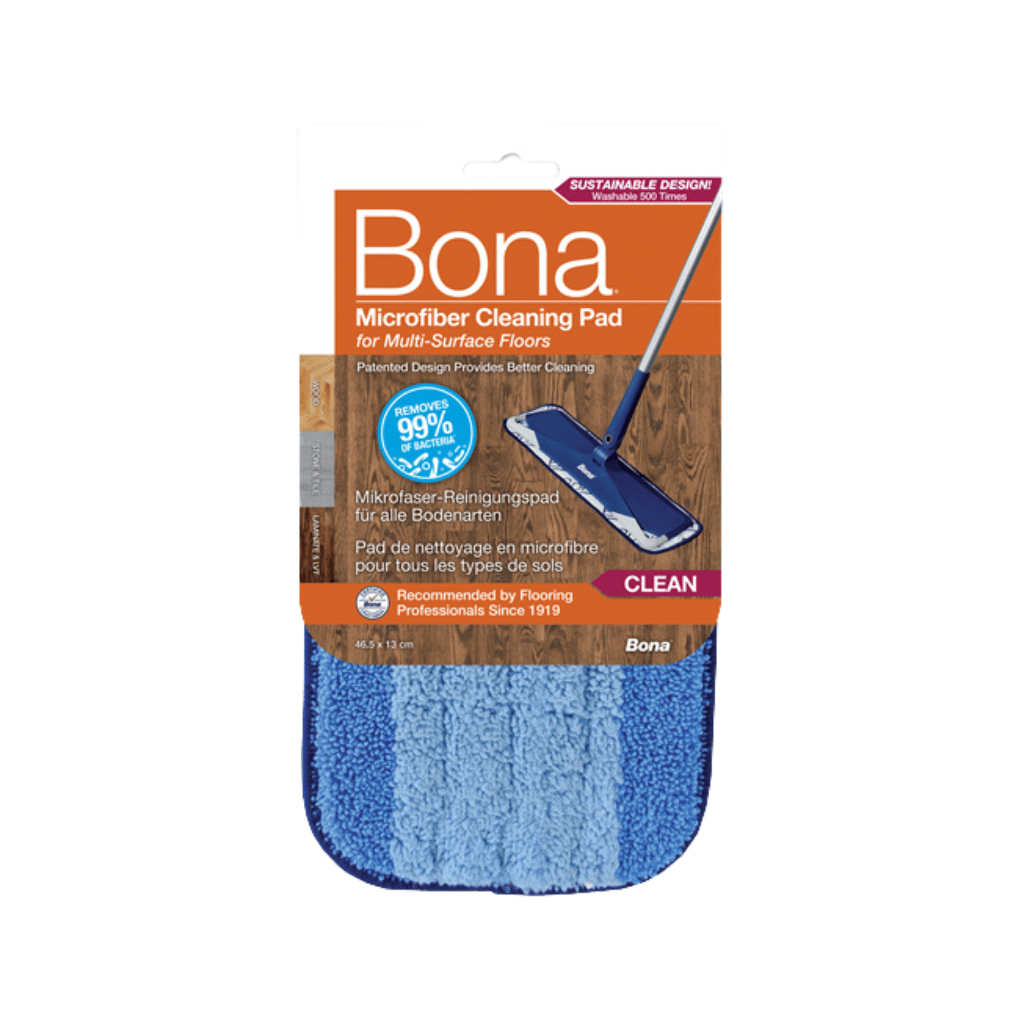 Pad - Recambio Mopa para limpieza Azul Bona