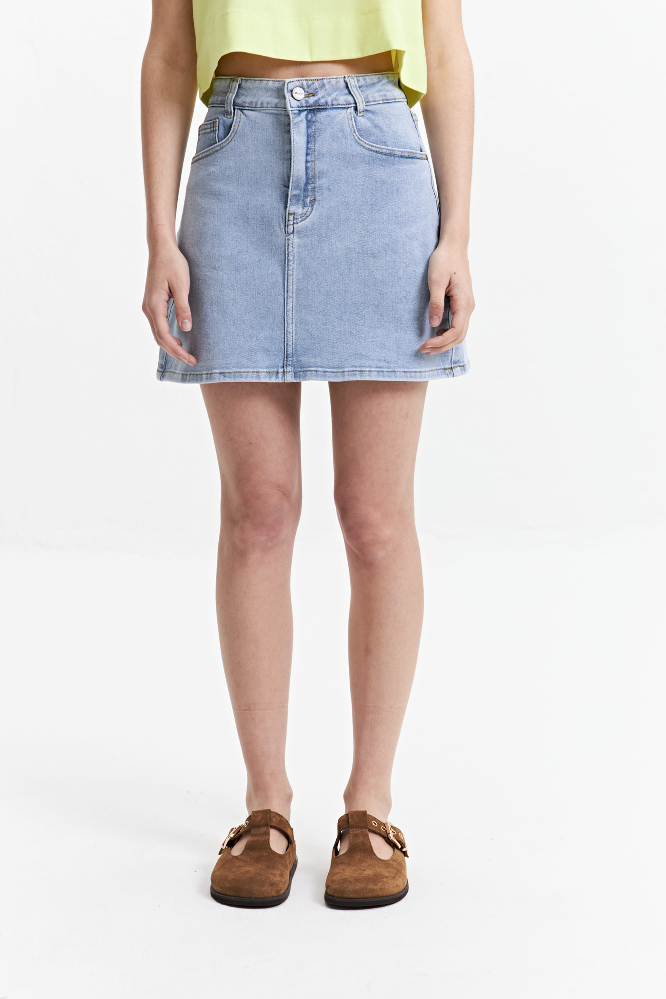 FALDA DENIM GERBERA