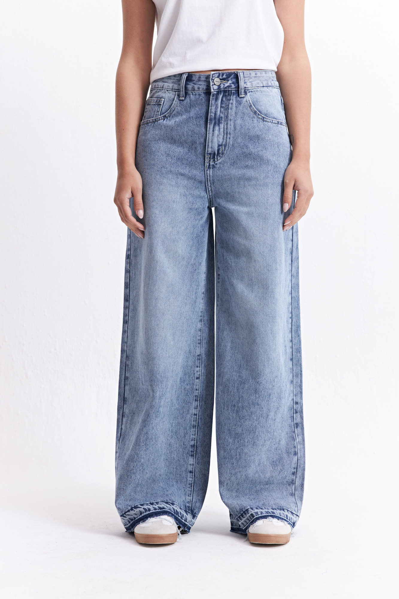 JEAN WIDE LEG BOA