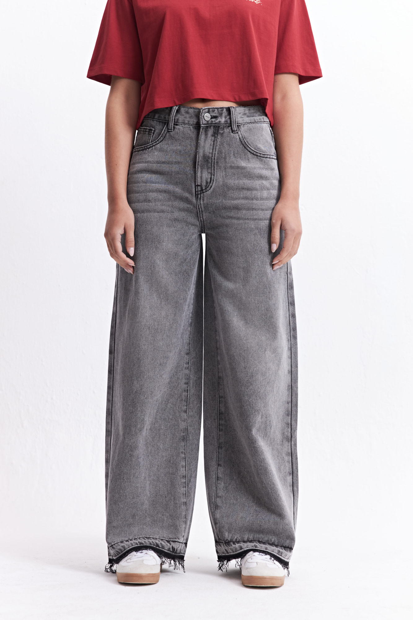 JEAN WIDE LEG BOA