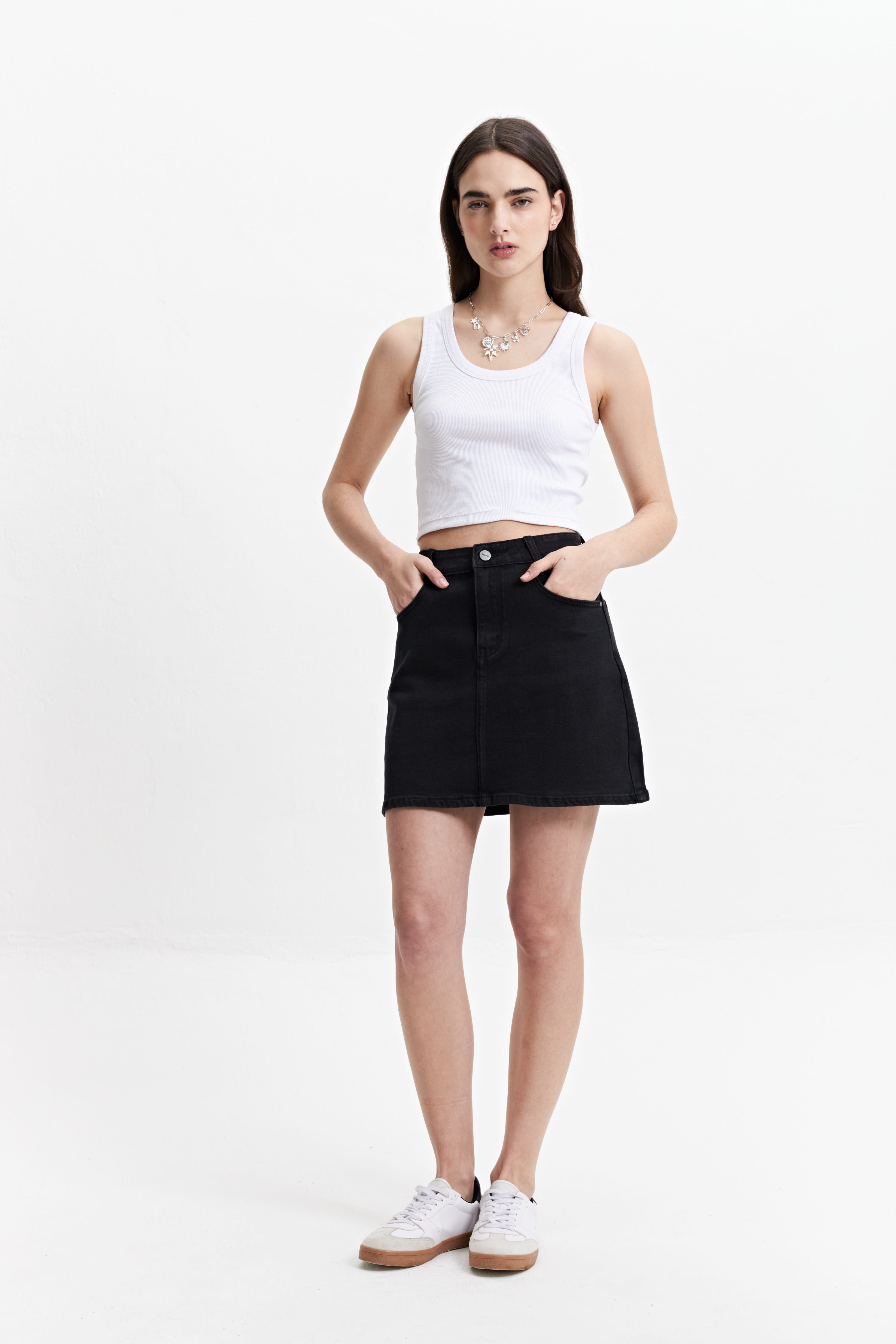 FALDA DENIM GERBERA