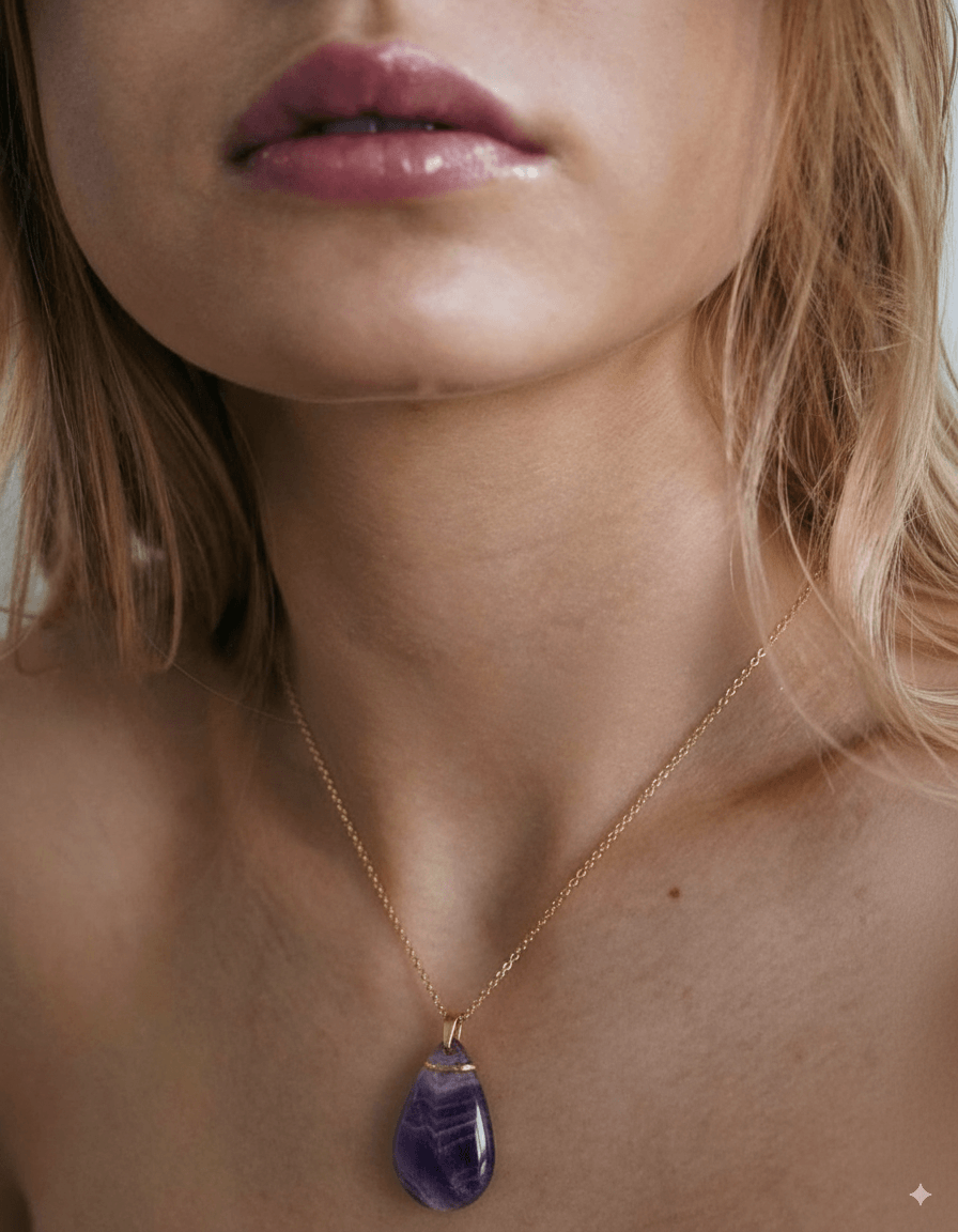 Collar Gota Amatista