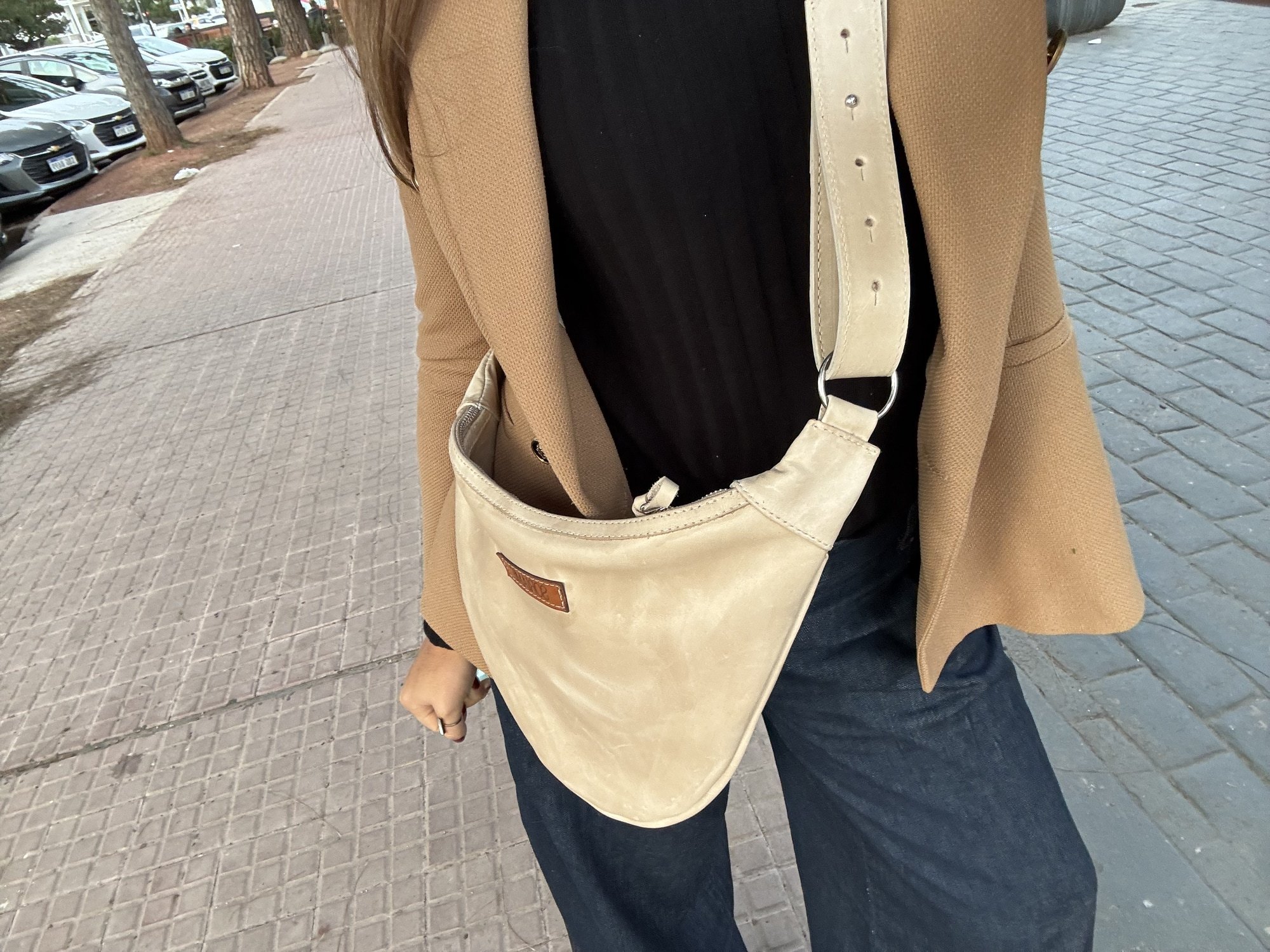 Leather Belt Bag Hielo