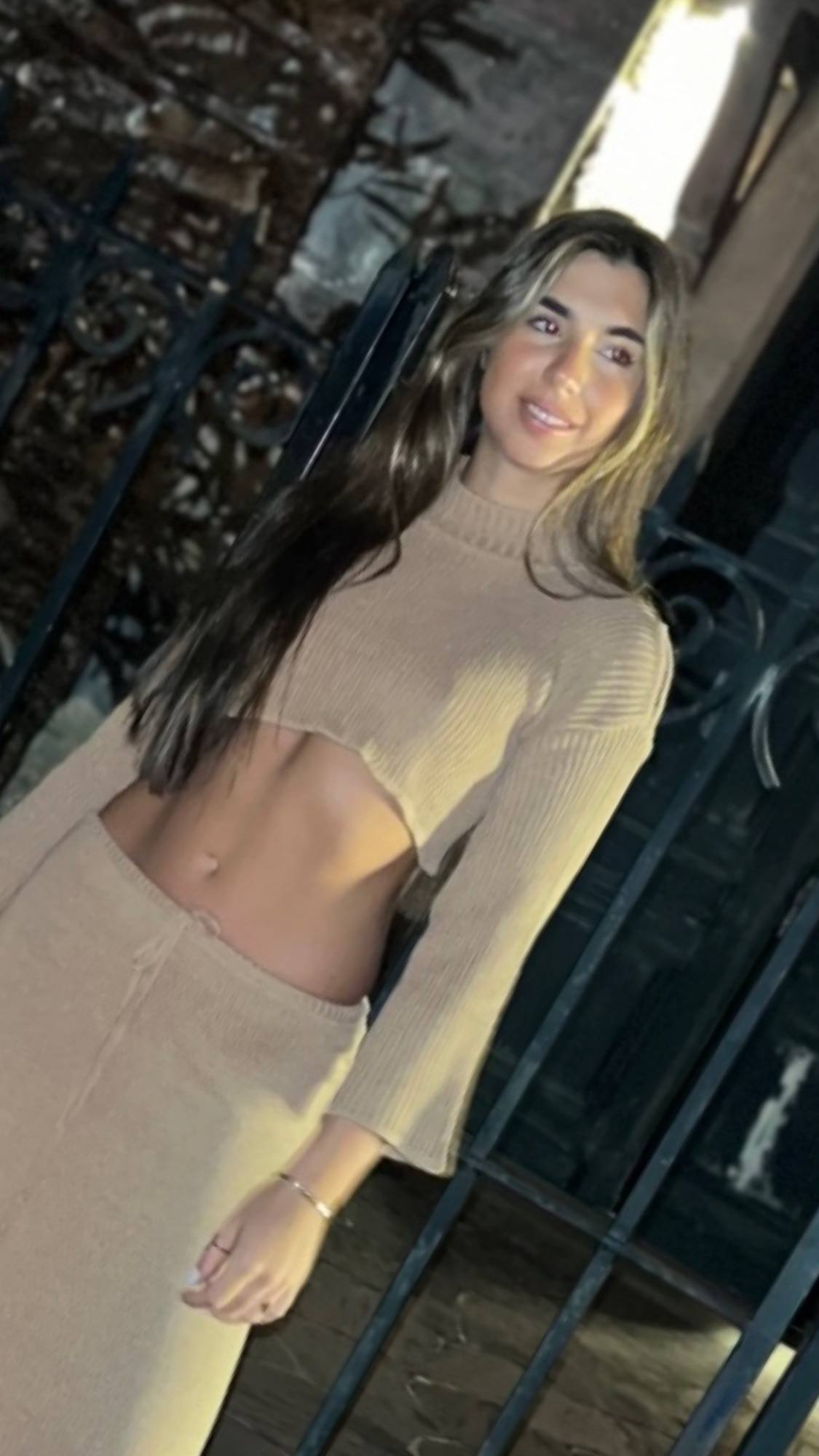 Polera Noche Beige