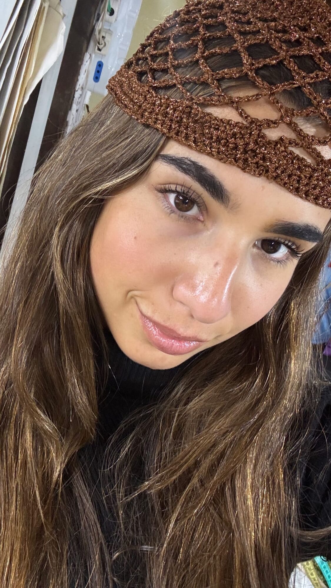 Casquete Brown Shiny
