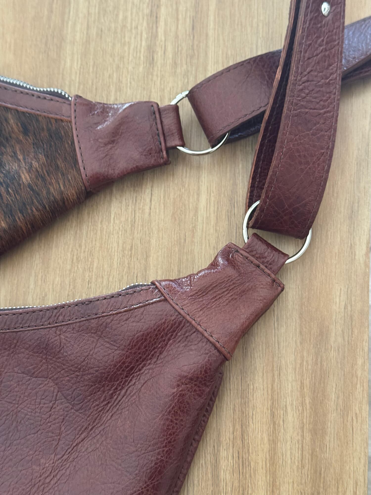 Leather Belt Bag Brown