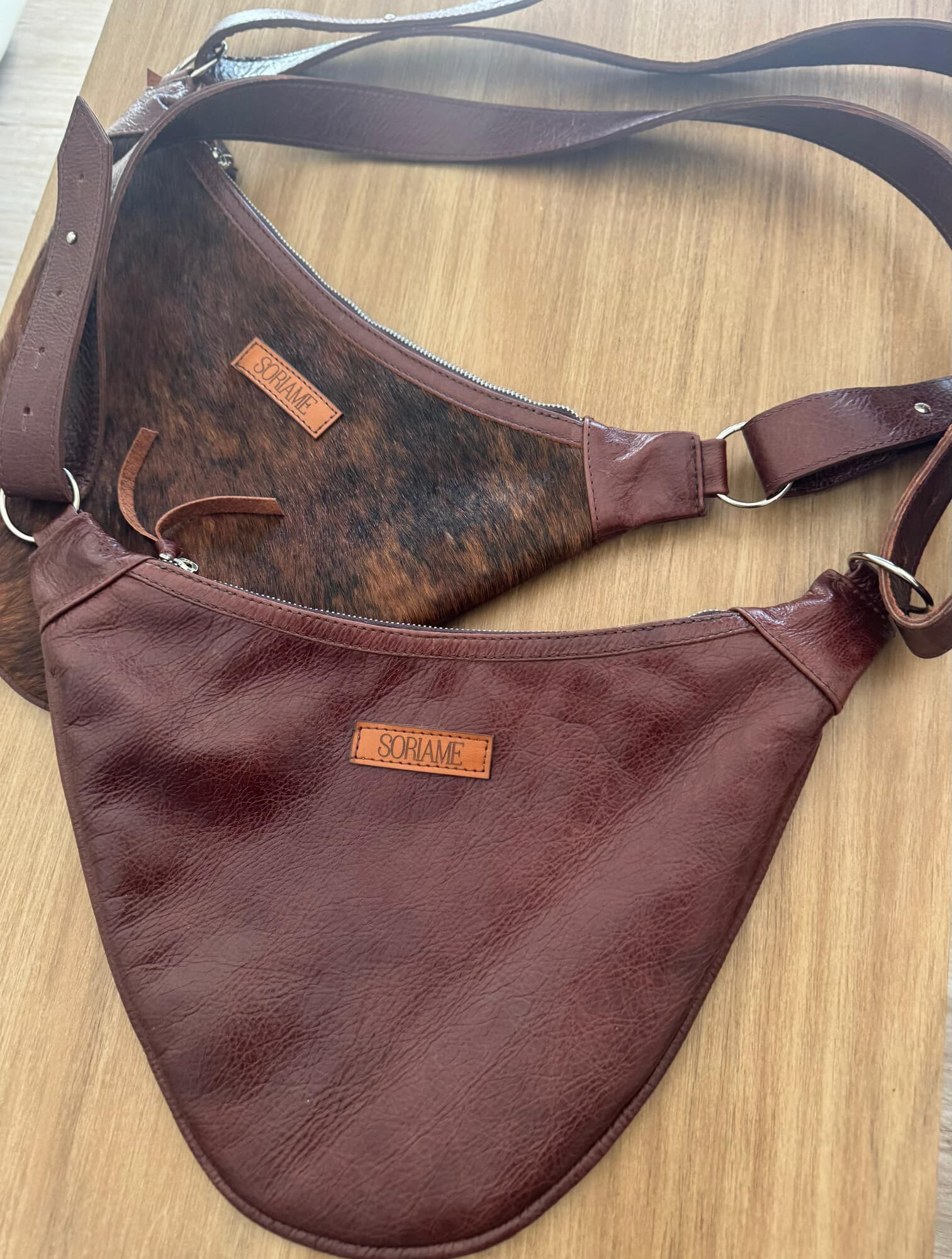 Leather Belt Bag Brown