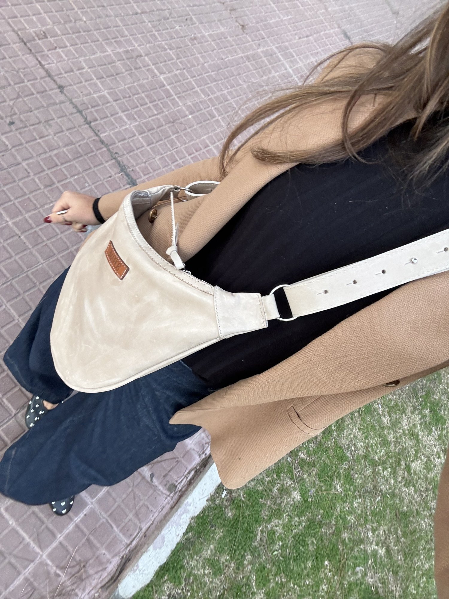 Leather Belt Bag Hielo