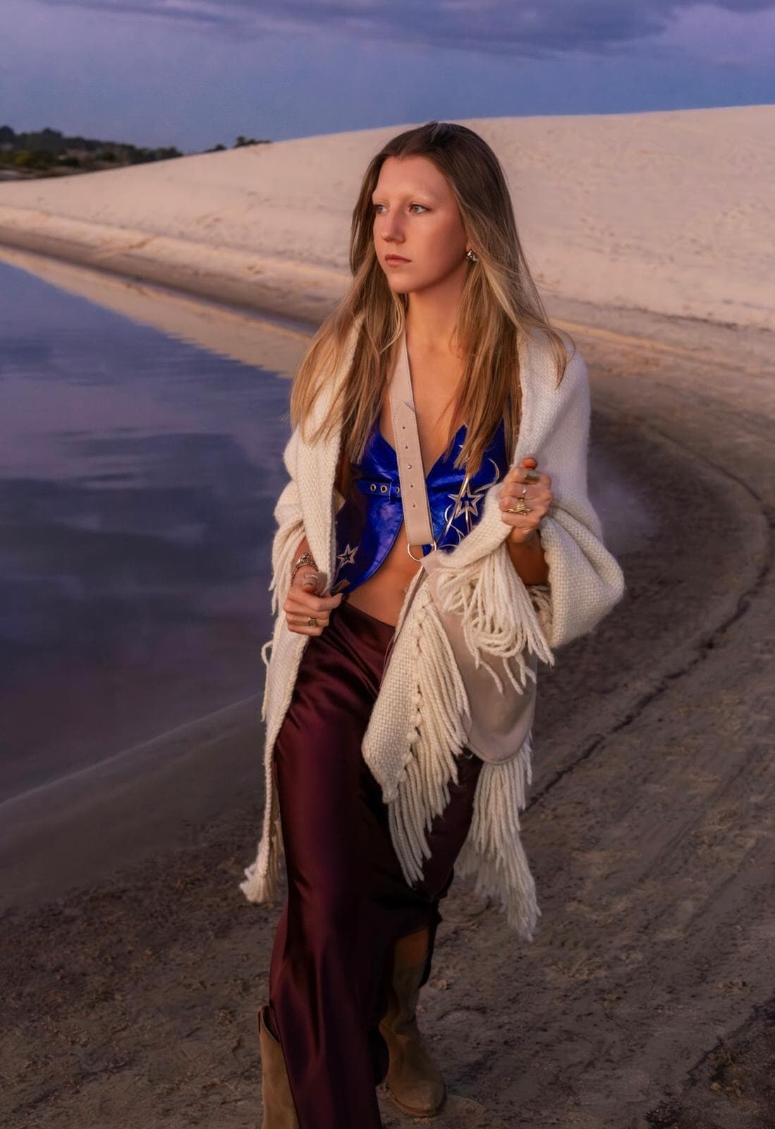 Leather Belt Bag Hielo