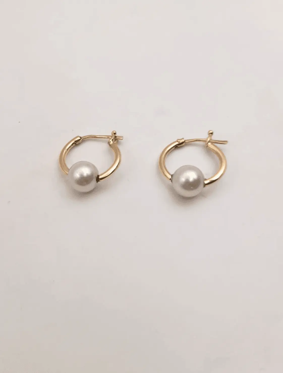Aros con perla de cultivo