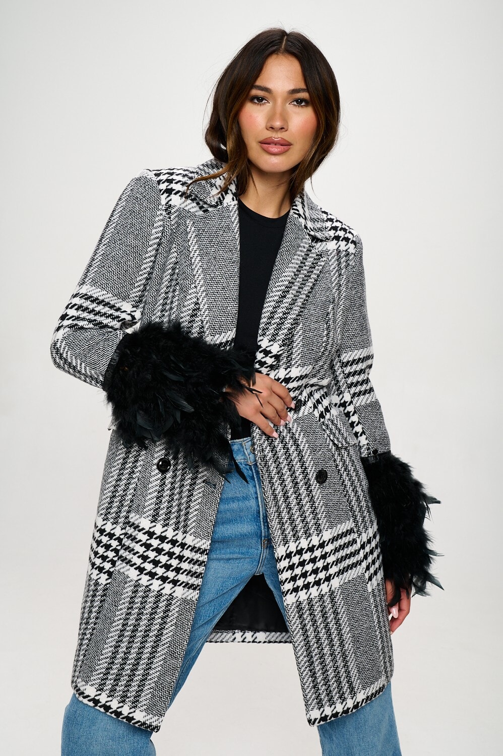 Monochrome Masquerade Blazer