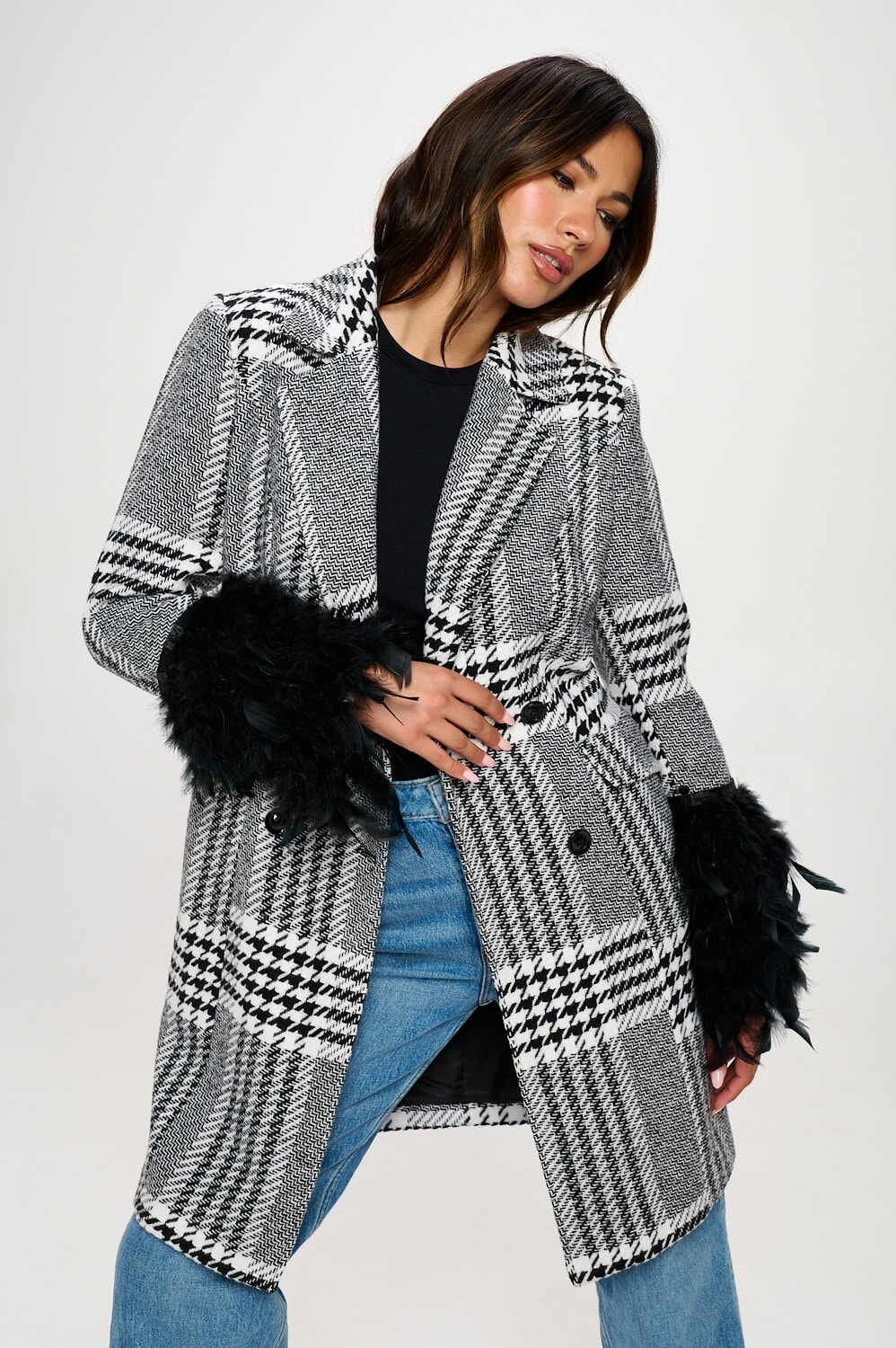 Monochrome Masquerade Blazer